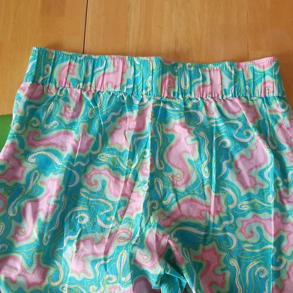 Lilly Pulitzer Beach Pant  Turquoise Lock Me Up - Picture 9 of 11